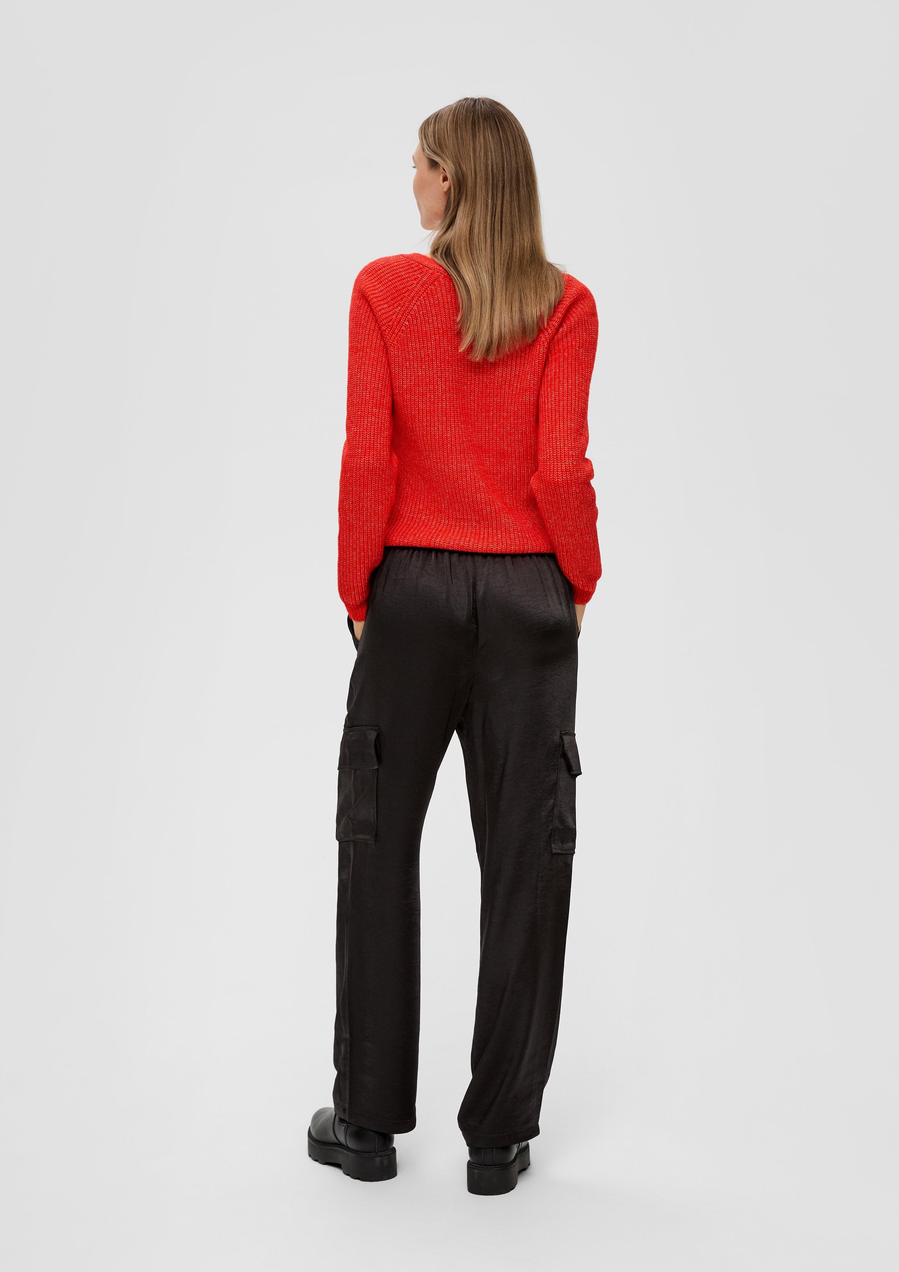Relaxed: Satin-Hose mit Wide Leg  2152054-9999