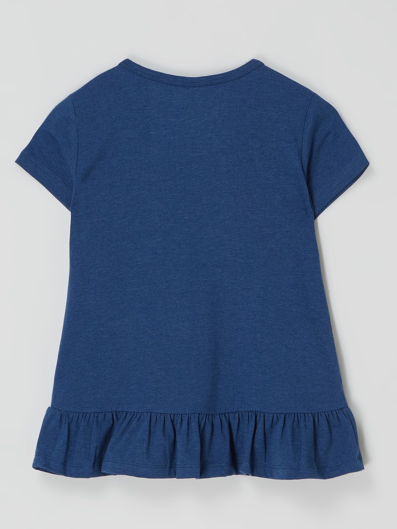 T-Shirt mit Glitter-Effekt in blau