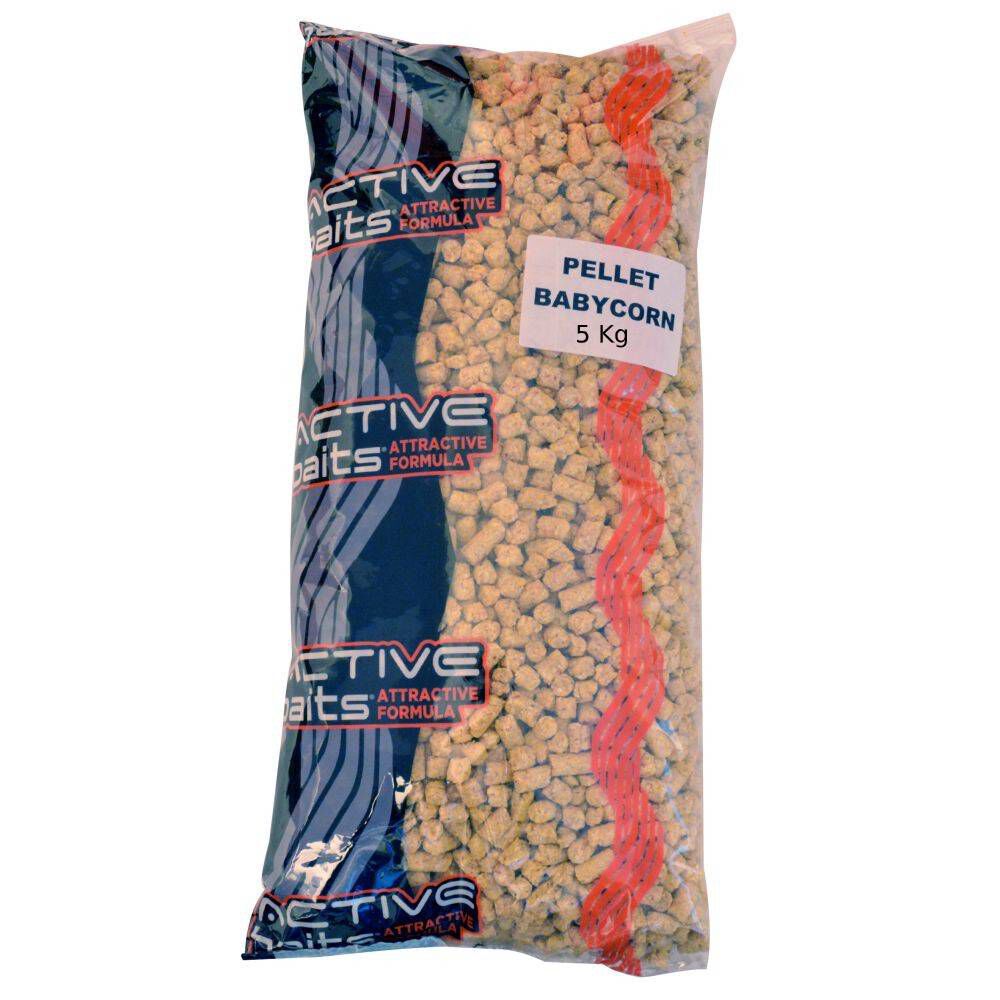 Pellet z kukurydzy Babycorn Active Baits, worek 5 kg