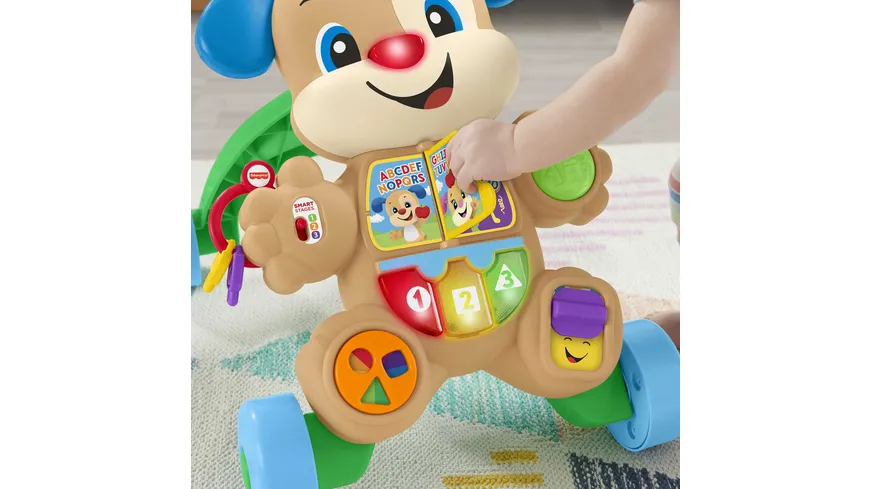 Fisher-Price Lernspaß Hündchens Lauflernwagen, Lauflernhilfe Baby, Laufwagen