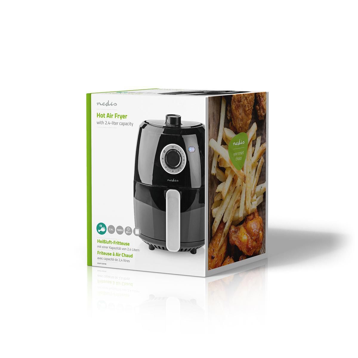 Nedis KAAF120FBK Heißluft Friteuse