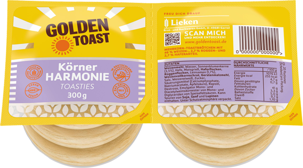 Golden Toast Toasties Körnerharmonie