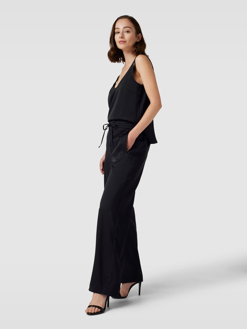 Jumpsuit mit V-Ausschnitt Modell 'AYLEN' in schwarz