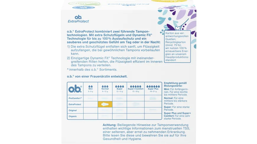 O.B. Tampons ExtraProtect Normal