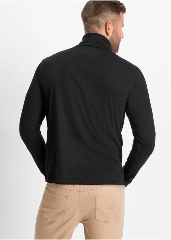 Langarmshirt mit Rollkragen