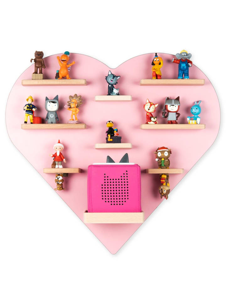 BOARTI Regal Holz Herz Kinder Toniebox Tonies Figuren in Rosa günstig kaufen onesize