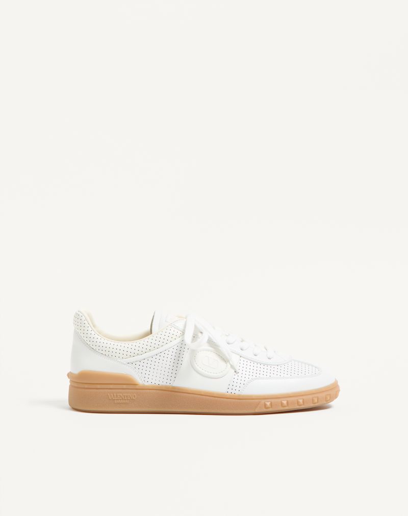 Baskets basses Upvillage en cuir nappa perforé