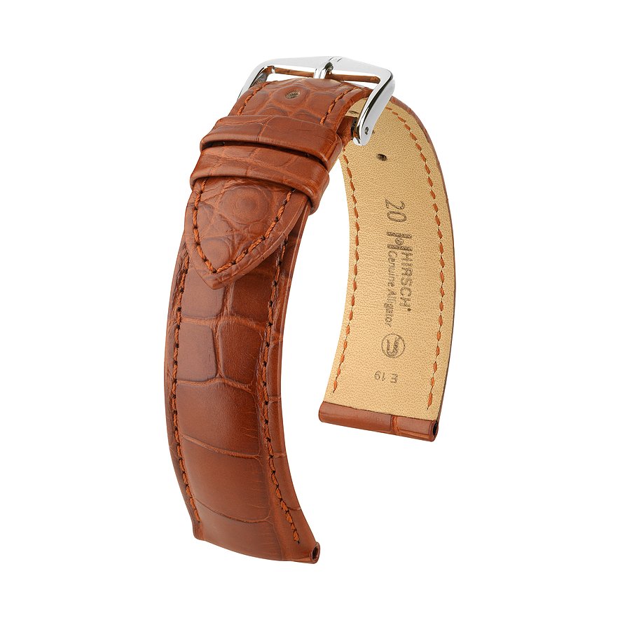 Hirsch Lederband Genuine Croco