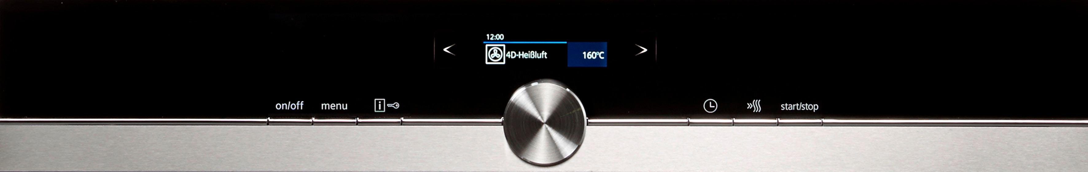 SIEMENS Pyrolyse Backofen HB674GBS1A+, mit Teleskopauszug nachrüstbar, Pyrolyse-Selbstreinigung, mit activClean