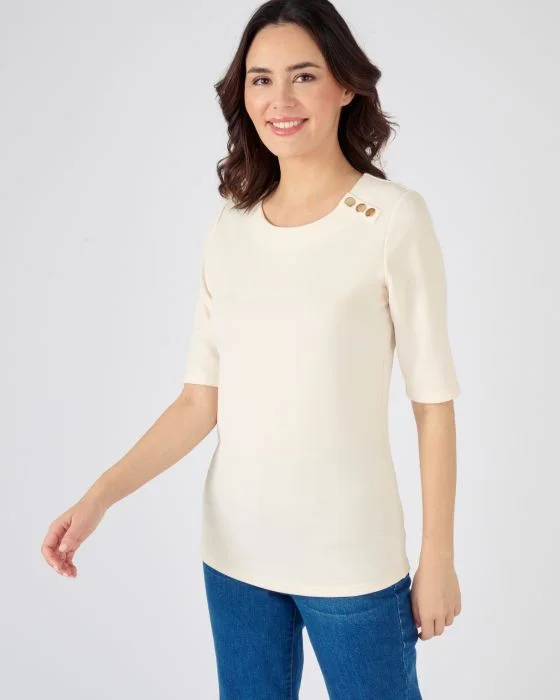Tee-shirt en maille texturée