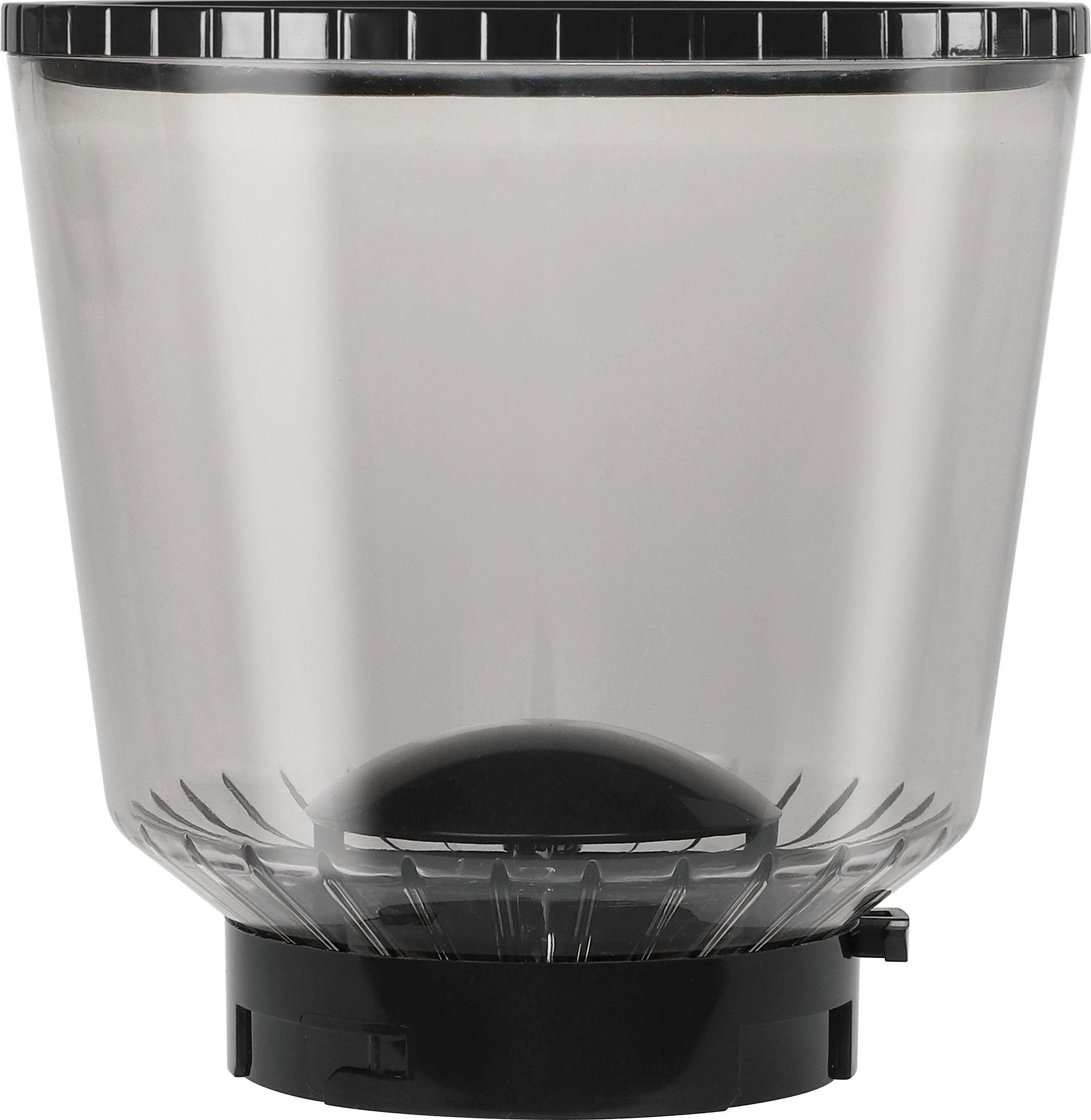 Melitta Kaffeemühle Calibra 1027-01 schwarz-Edelstahl, 160 W, Kegelmahlwerk, 375 g Bohnenbehälter