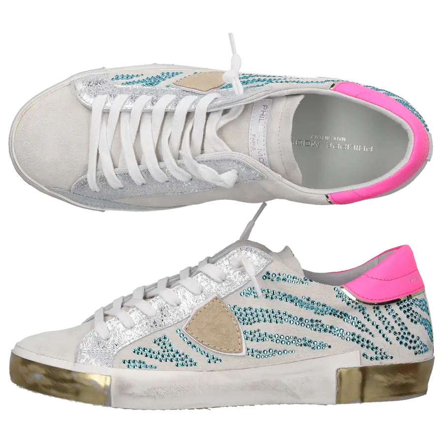 Philippe Model - Sneaker low PRSX Veloursleder - grau