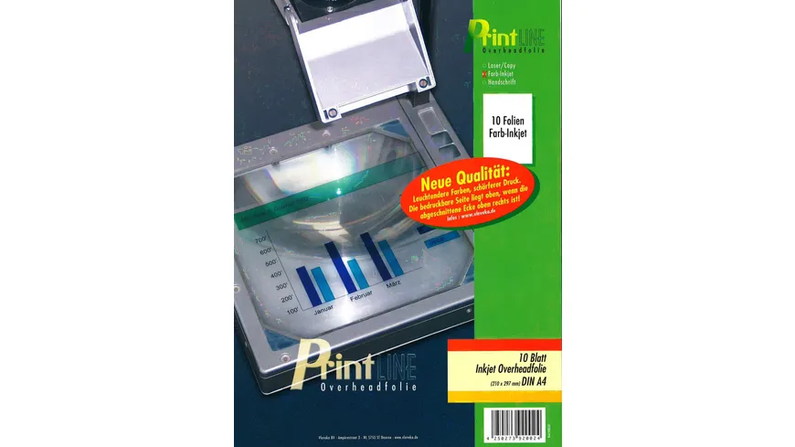 PrintLINE Inkjet Overheadfolie A4