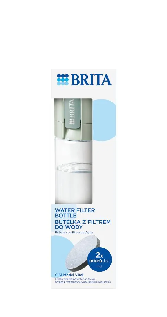 Brita Vita Pastel Green - Флаша са филтером 1 ком.
