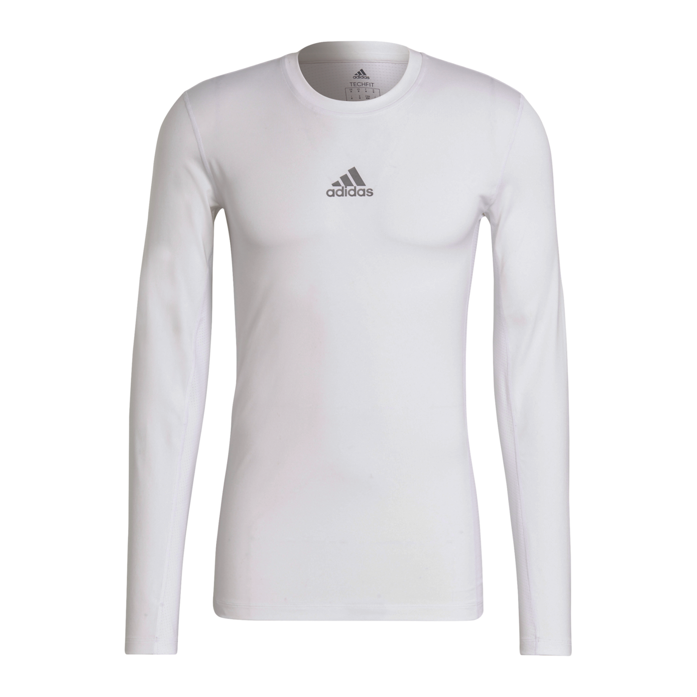 adidas Techfit Shirt langarm Weiss