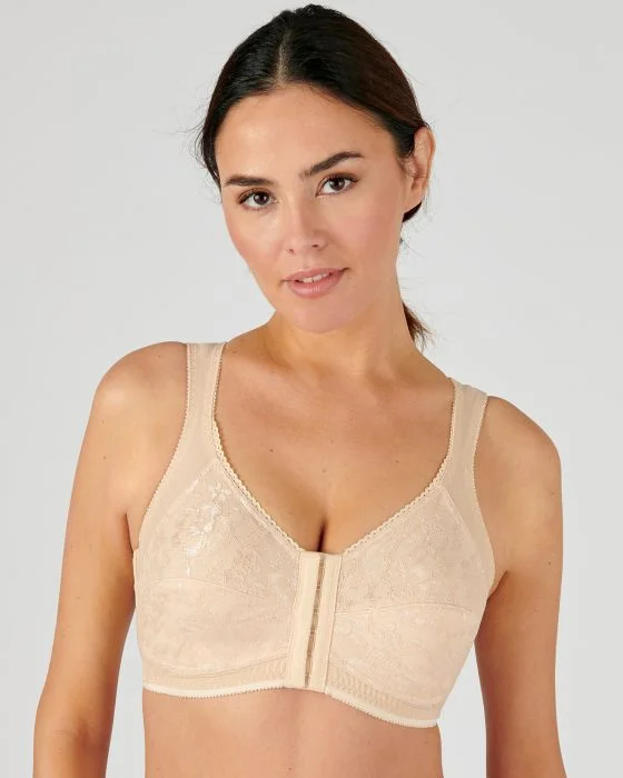 Soutien-gorge ouvert devant, avec renfort dos