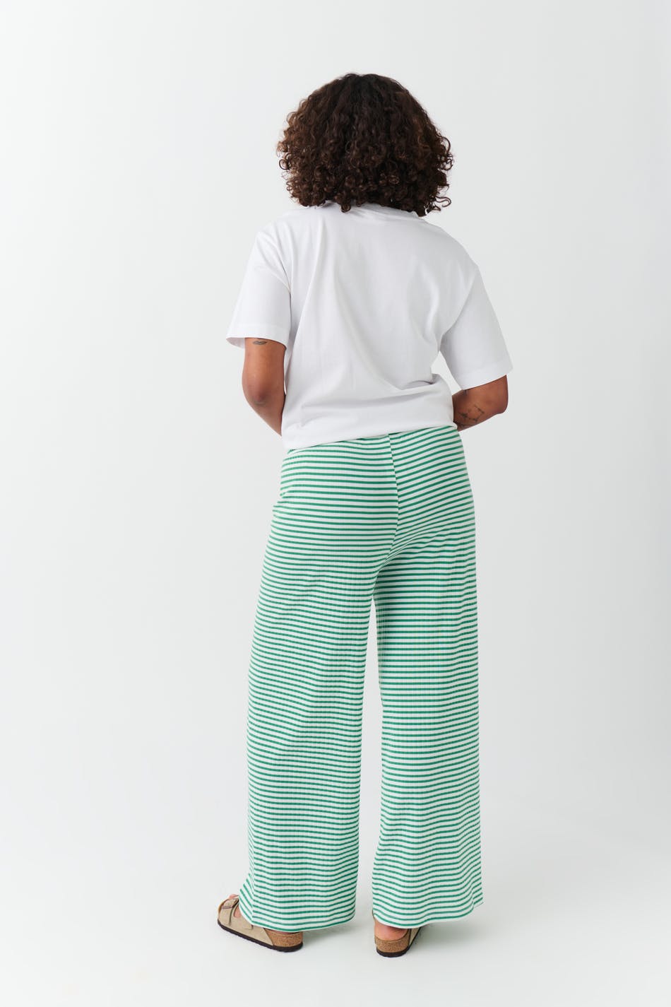 Striped soft trousers