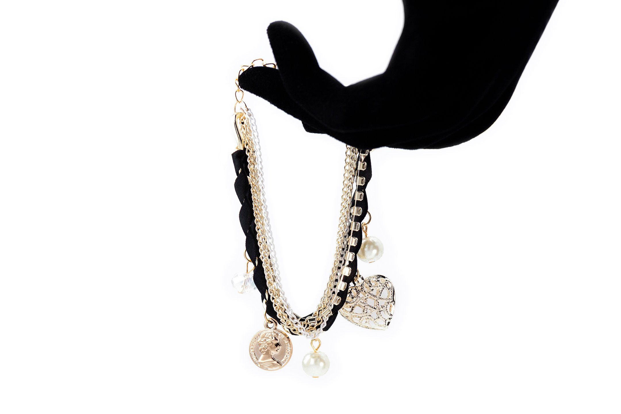 MyBeautyworld24 Bettelarmband Modisches Bettelarmband Charm für Damen und Mädchen