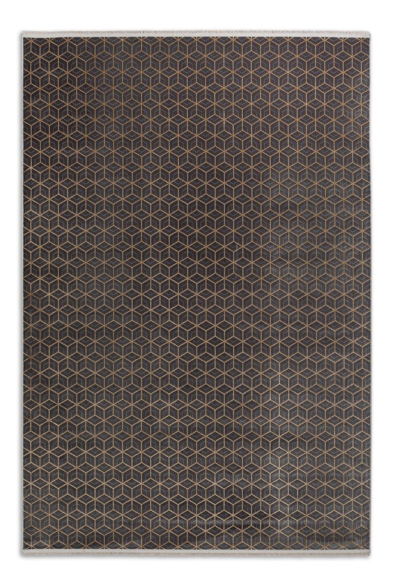 Joop! Webteppich Metric Anthrazit 200 x 300 cm