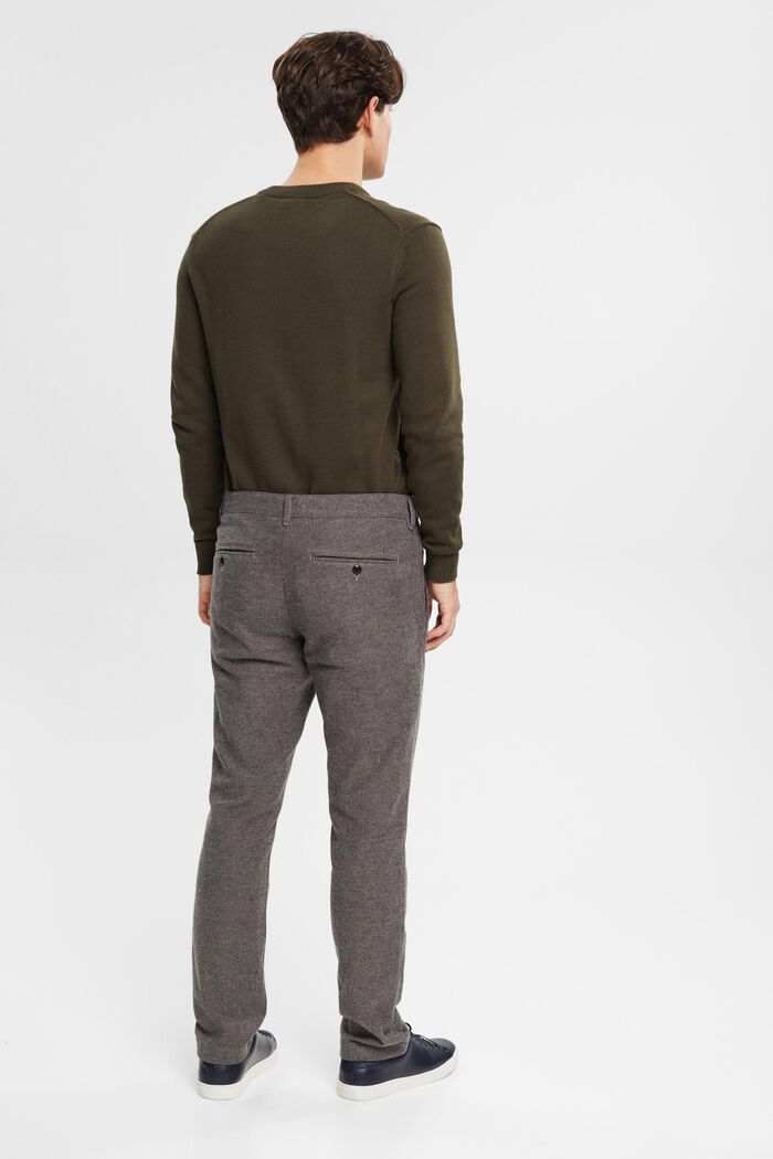 Fischgrat-Hose Slim Fit
