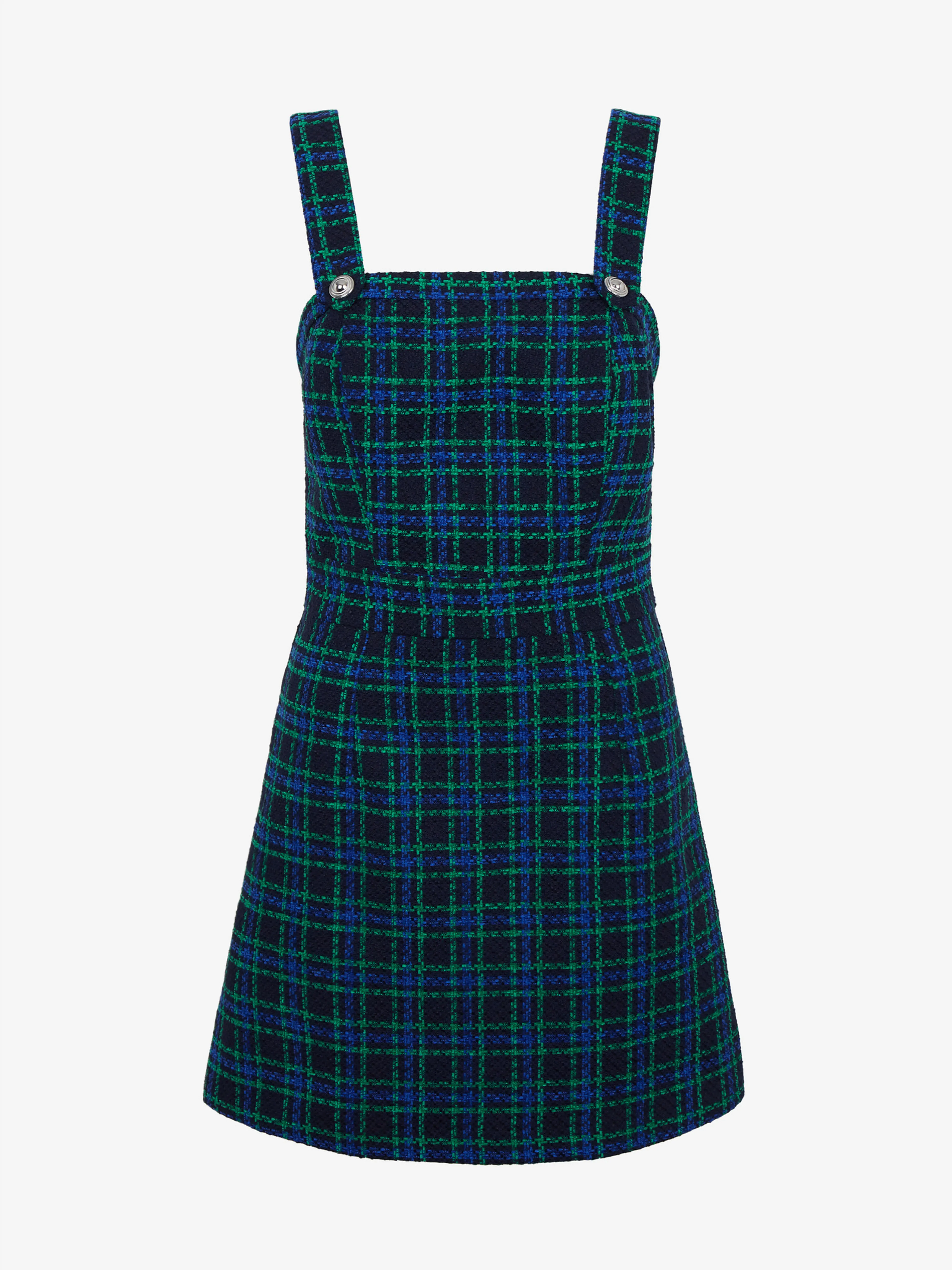 Dunkelblau kariertes Kleid für Damen ORSAY