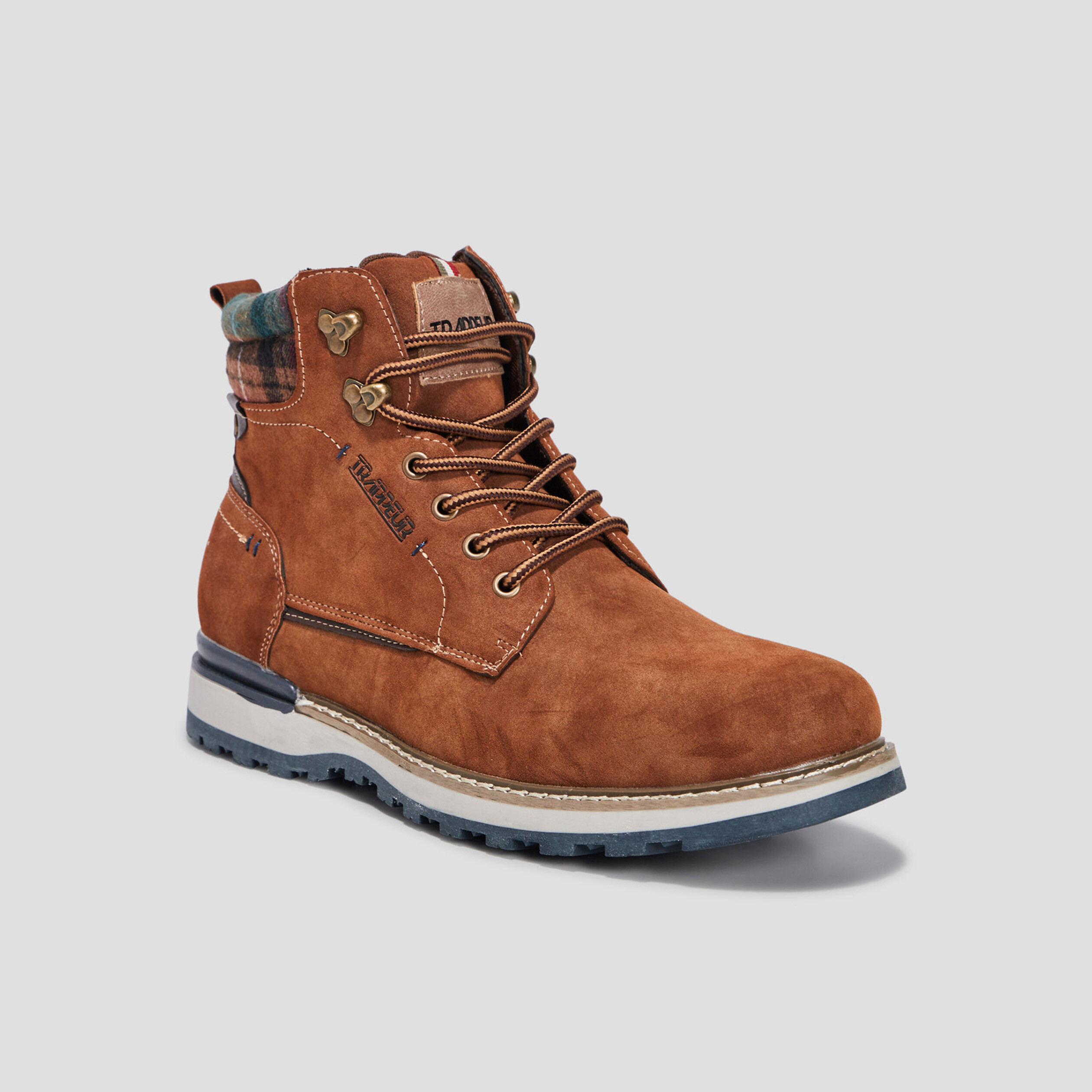 Bottines à lacets Trappeur marron cognac homme | La Halle