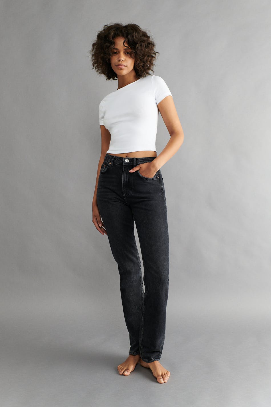 Straight slim jeans
