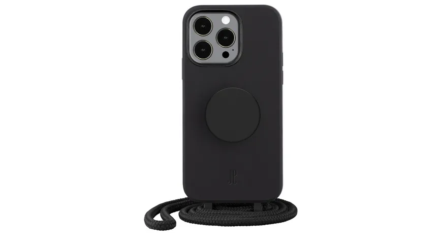 Just Elegance + PopSockets Case f. iPhone 14 Pro (6.1'') Black