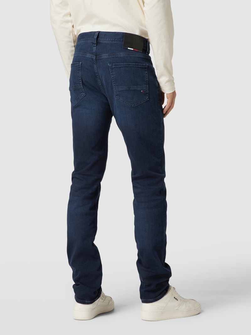 Slim Fit Jeans im 5-Pocket-Design Modell 'IOWA' in dunkelblau