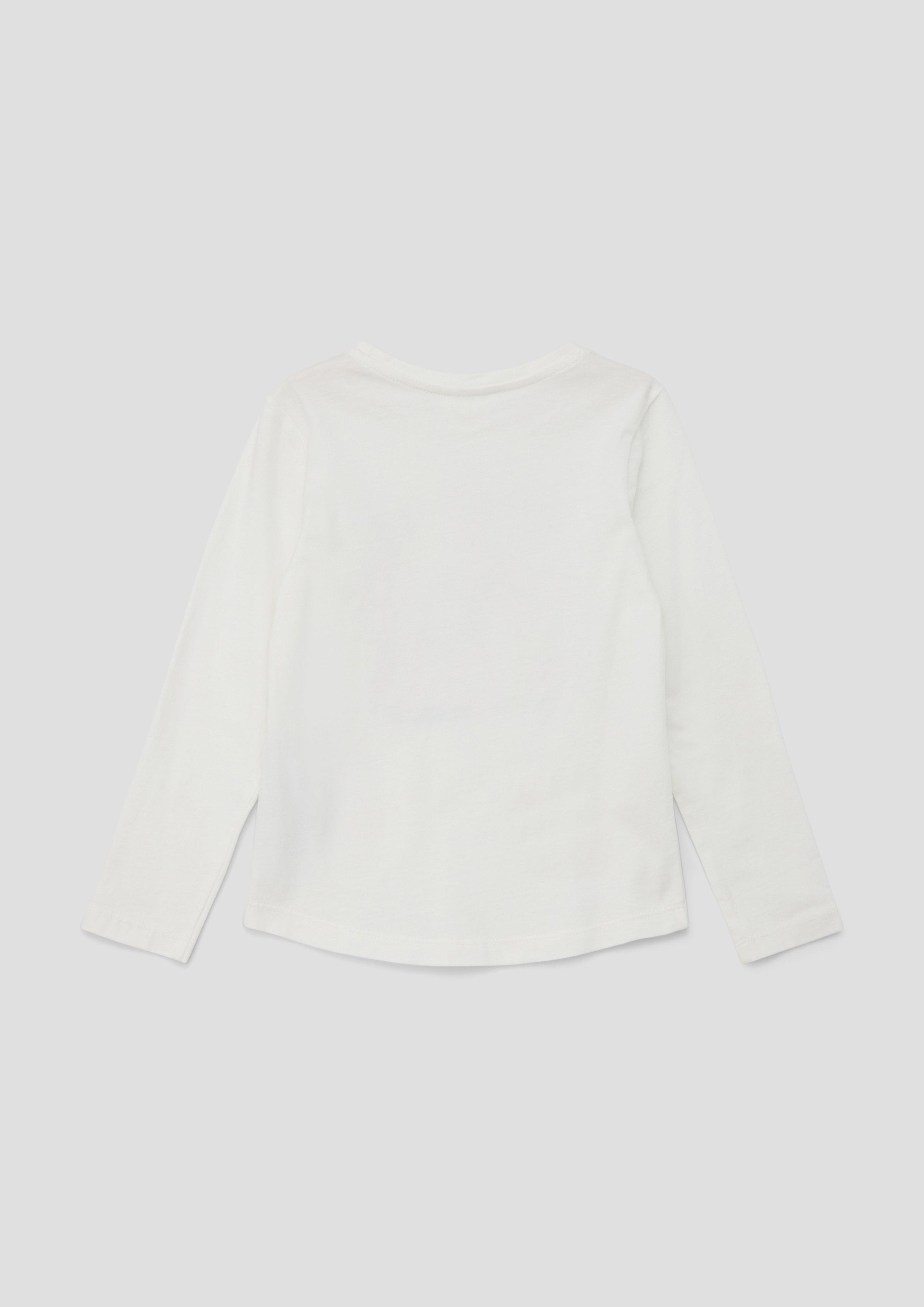 Longsleeve mit Paillettenbesatz  2133802-0210