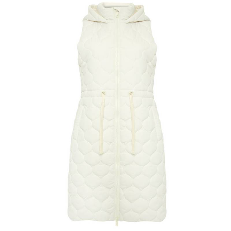 Threadbare THB Crush Quilted Long Line Gillet Longweste Damen