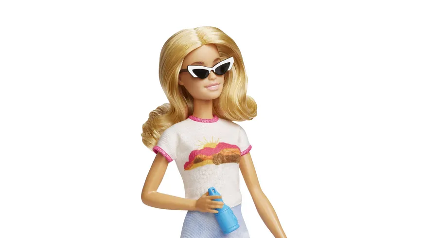 Barbie Reise-Puppe (blond), Anziehpuppe mit Hund & Urlaubs-Zubehör