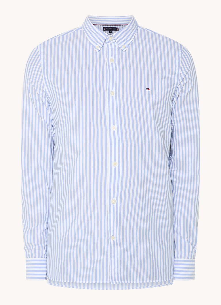 Tommy Hilfiger slim fit košulja s prugastim printom i logotipom