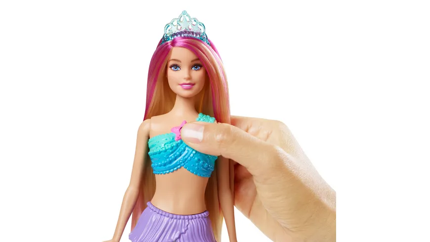 Barbie Zauberlicht Meerjungfrau Puppe (leuchtet), Barbie Dreamtopia