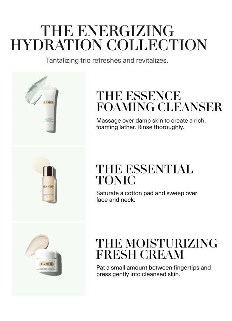 Colecția La Mer Energizing Hydration - Set de îngrijire facială în ediție limitată