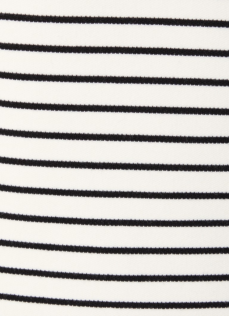 Πουλόβερ MaxMara Papilla με λεπτή πλέξη και ριγέ τύπωμα