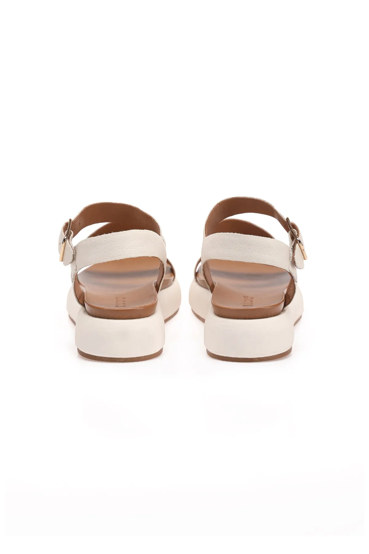 INUOVO  Sandalette - Weiß - Flacher Absatz