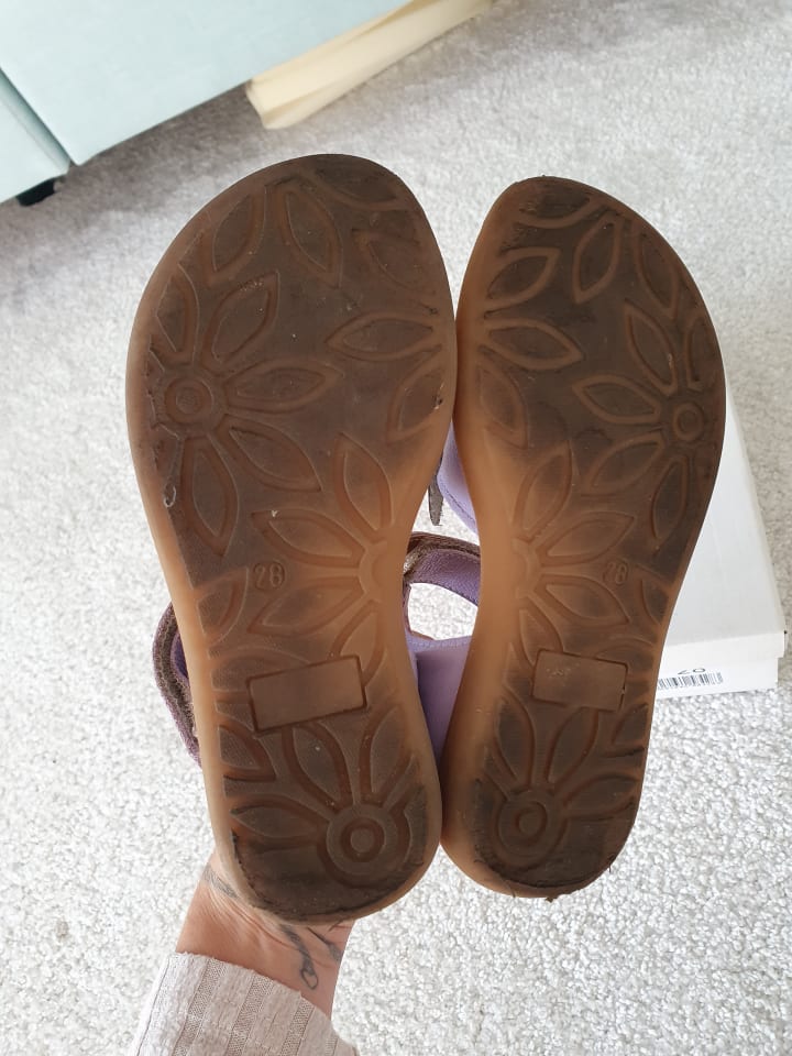 kmins Leder-Sandalen in Lila günstig kaufen 28