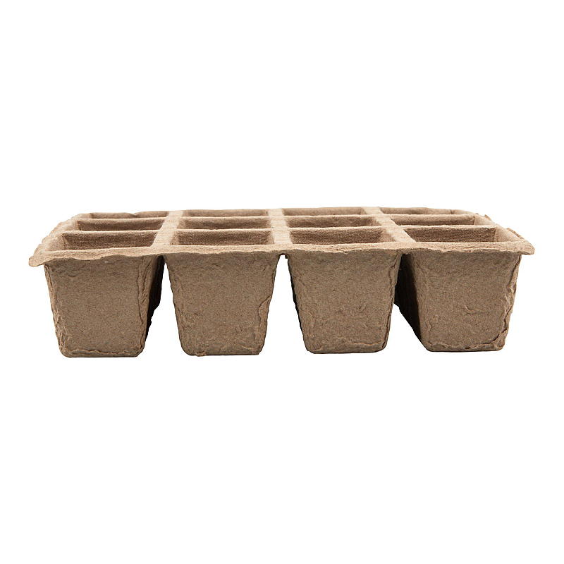 Blossom Fiberpotte 4-pk Brett m/12 potter