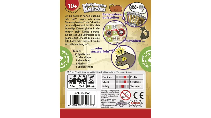 Amigo Spiele - Schrödingers Katzen