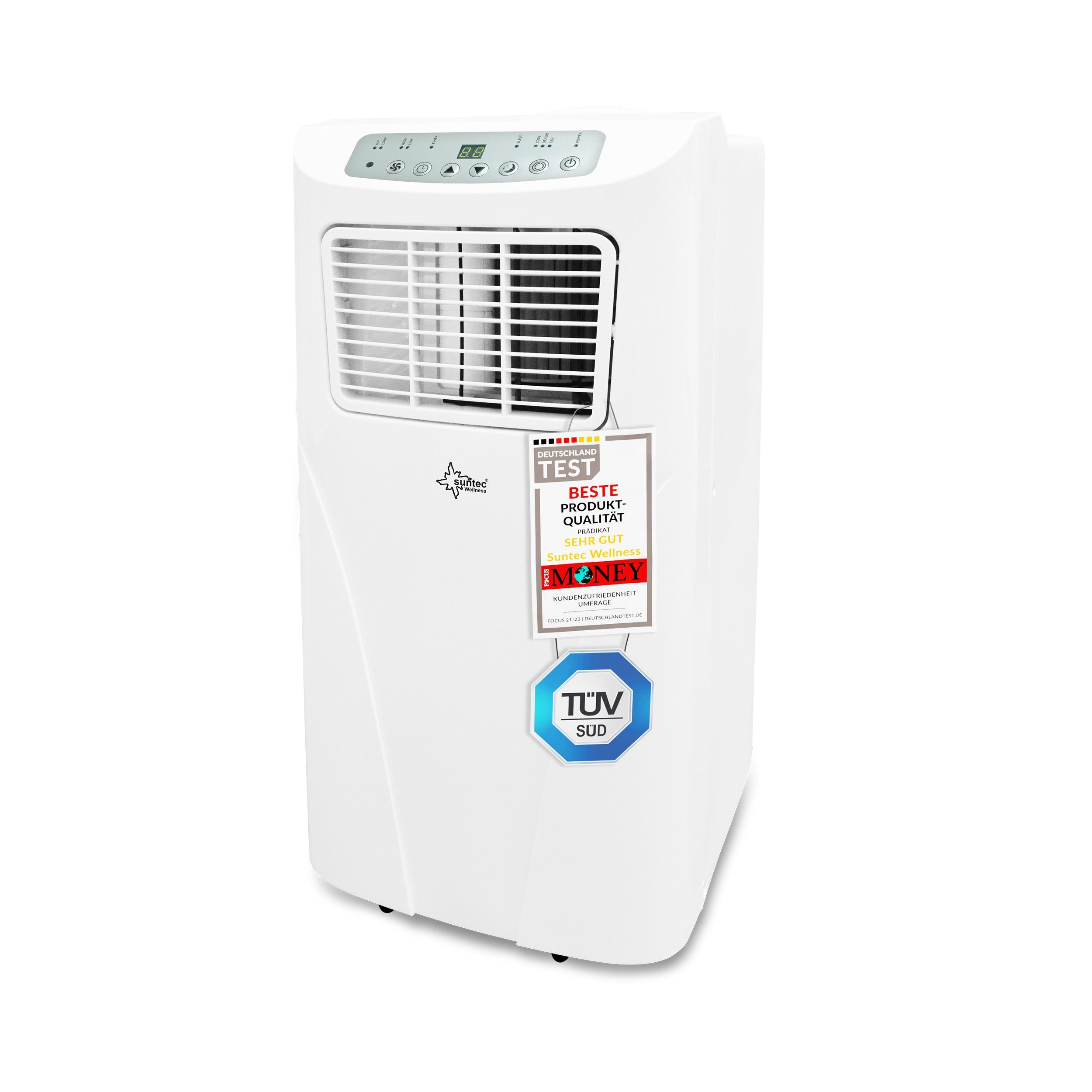 Suntec Wellness 3-in-1-Klimagerät Freeze 9.000, Mobile Klimaanlage für Räume bis 80 m³, Kühler & Entfeuchter