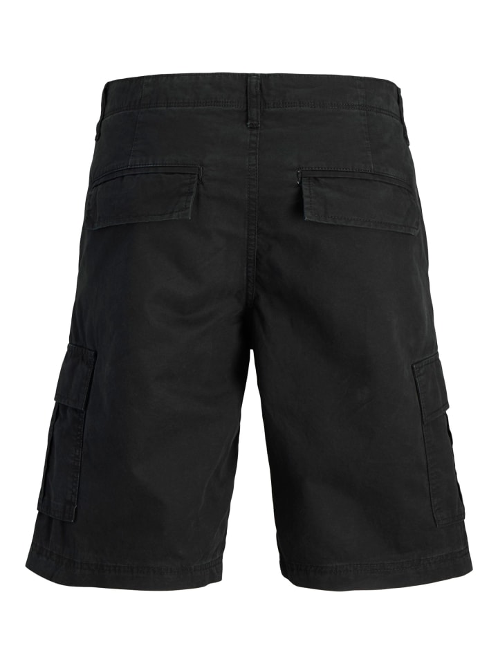 JACK & JONES PLUS Cargo Shorts in Black günstig kaufen