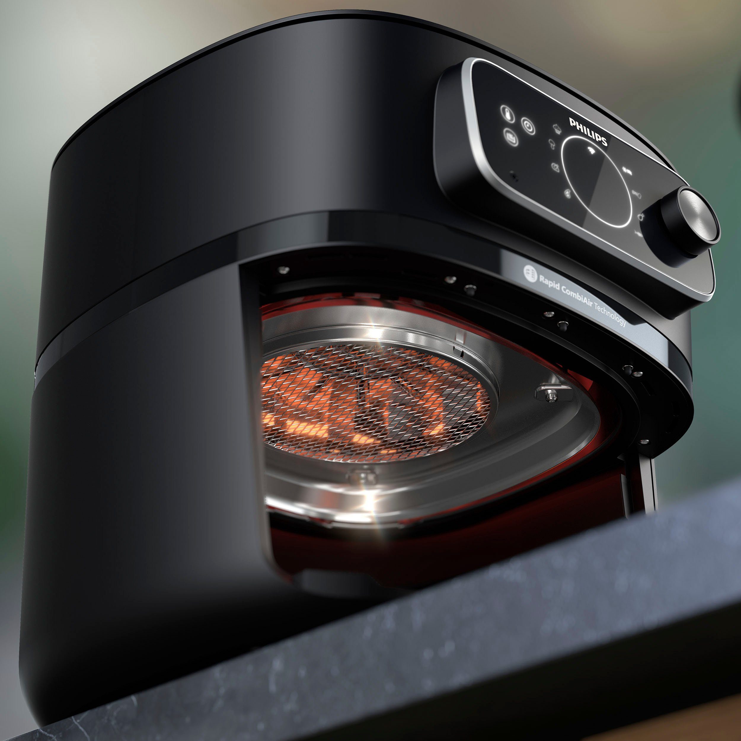 Philips Heißluftfritteuse Airfryer XXL HD9875/90, 2000 W, mit WiFi Konnektivität, 30 AutoCook Programmen und Warmhaltefunktion