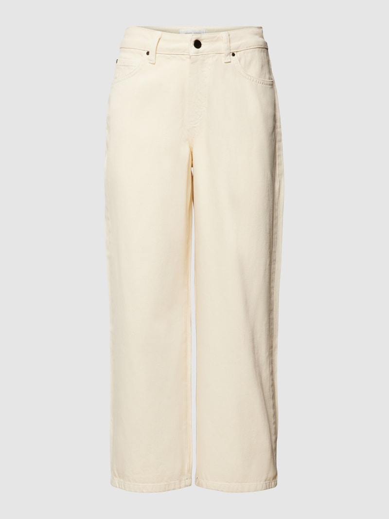 Jeans mit Strukturmuster in offwhite