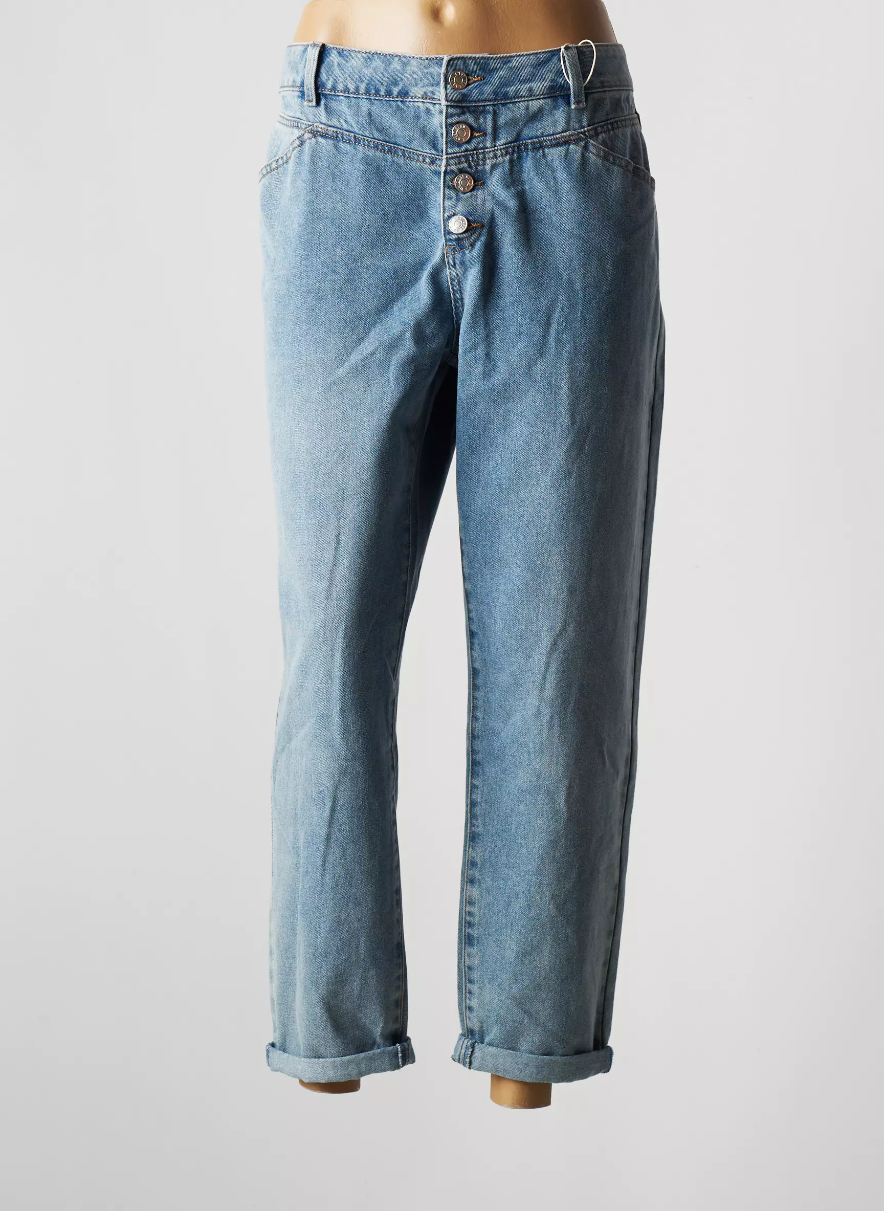 C Est Beau La Vie Jeans Coupe Droite Femme couleur bleu