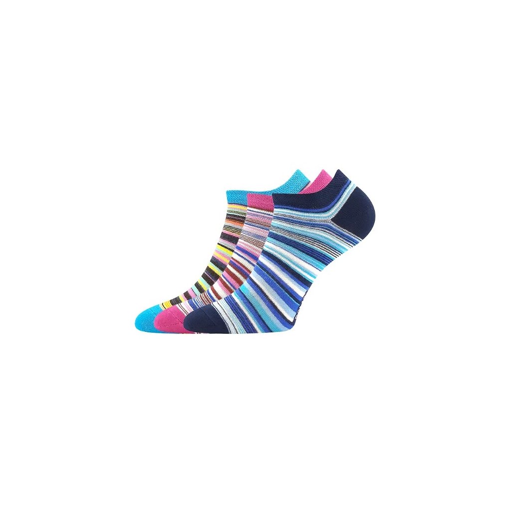Voxx Piki 75 Mix A niedrige Baumwollsocken, 3 Paare