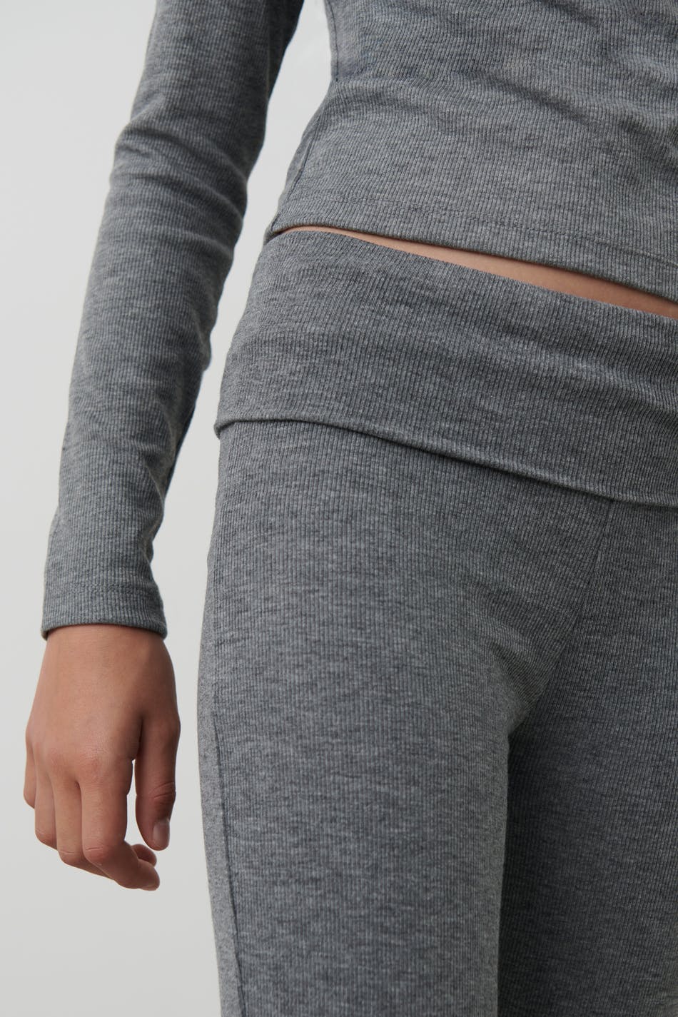 Y low waist yoga rib leggings