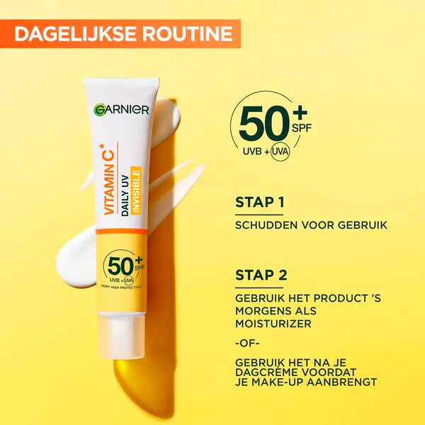 Garnier C-vitamin SPF50 láthatatlan pigmentáció elleni napi UV-fluid 40ml