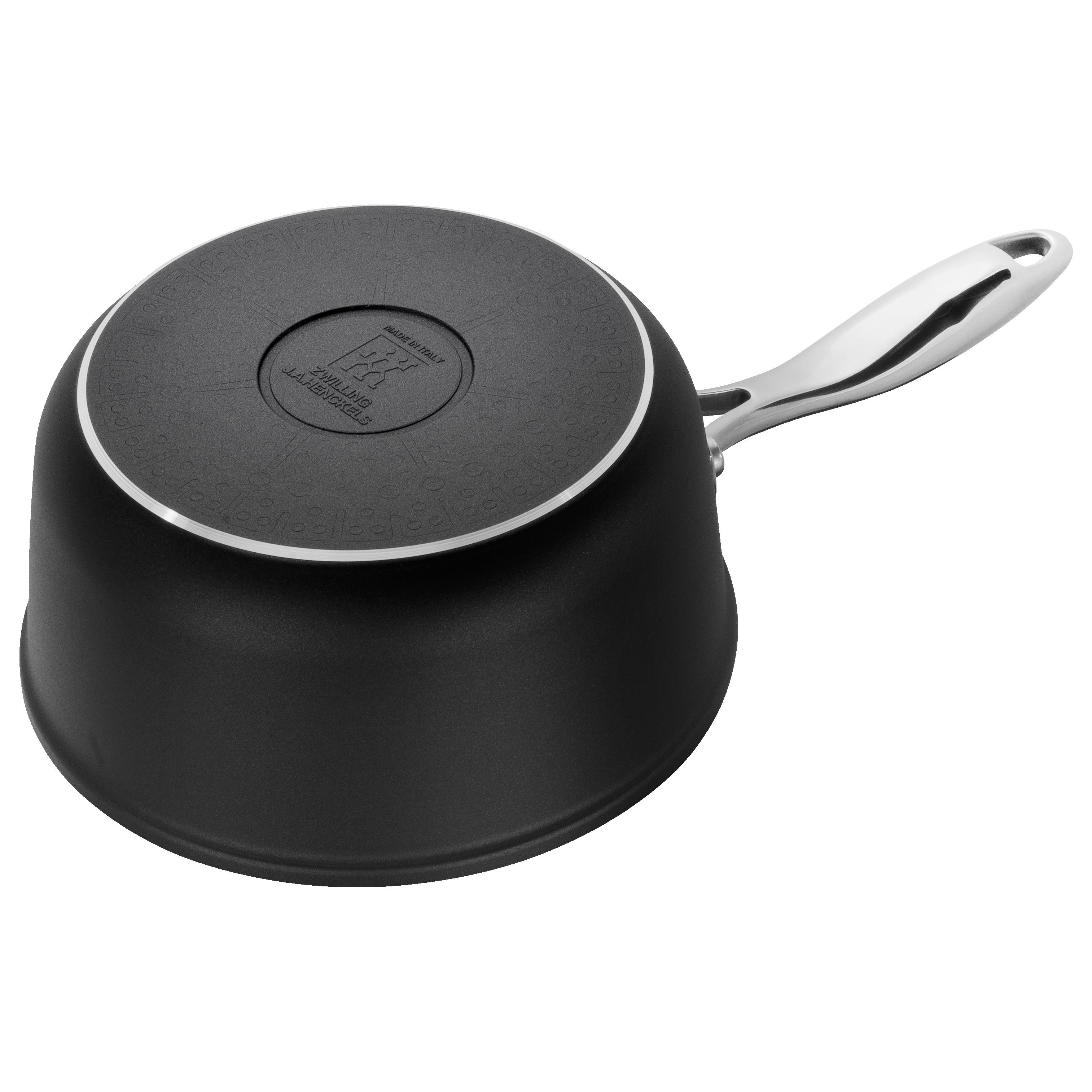 Stieltopf 16 cm, Aluminium, Schwarz
