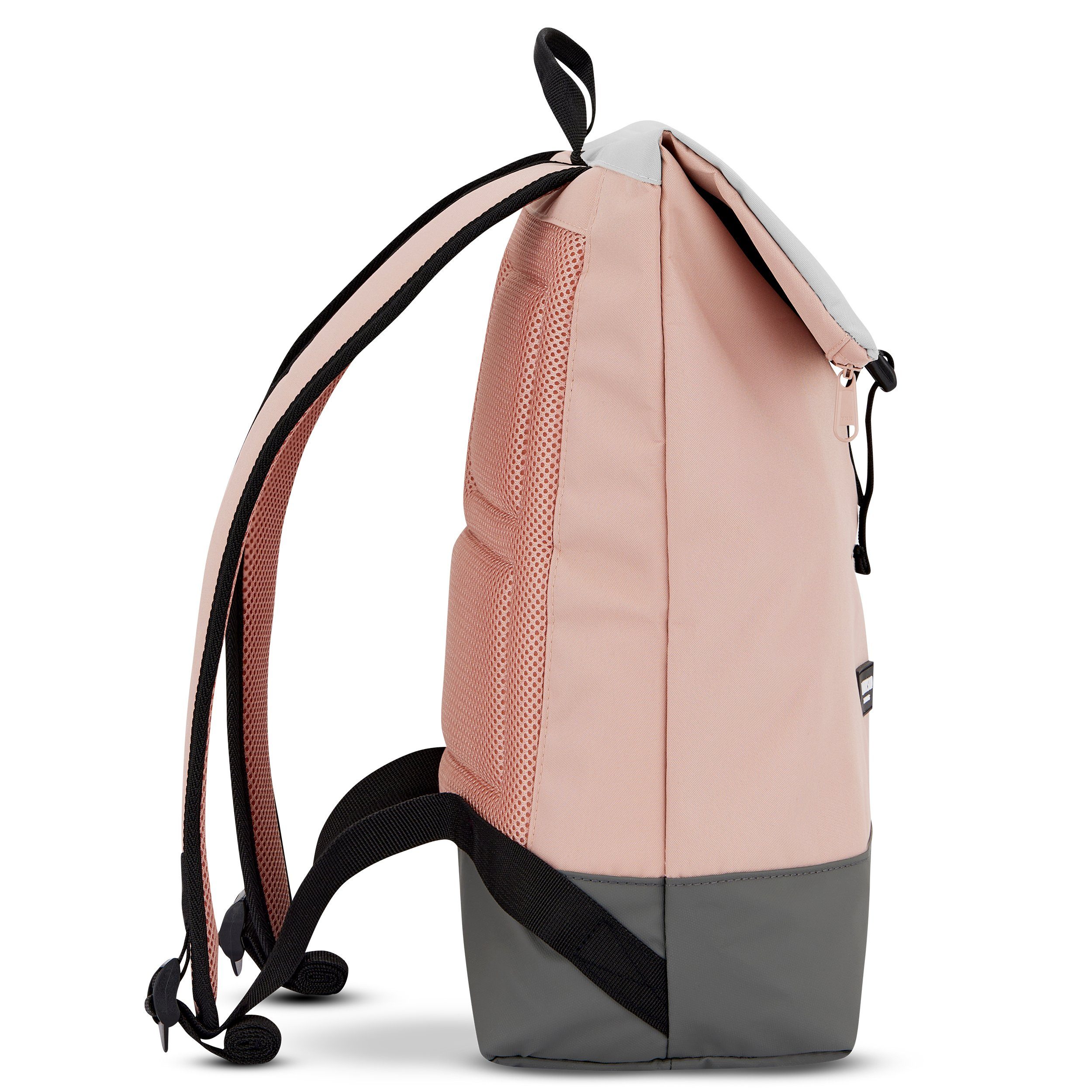 LARKSON Cityrucksack TAMMO, Rolltop Damen Herren, Laptop Fach, Flexible Größe, Wasserabweisend